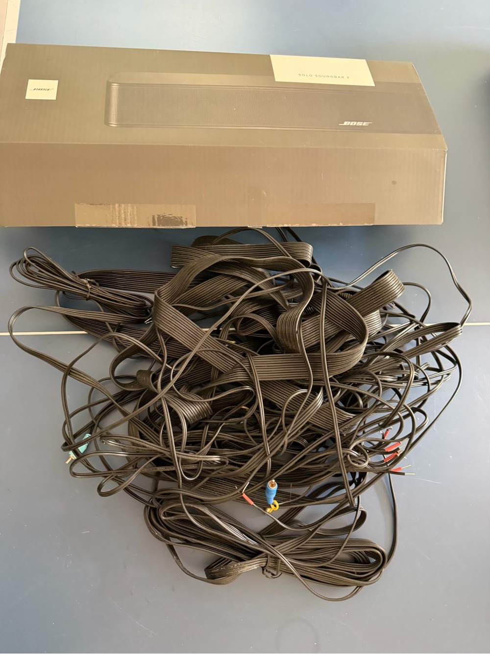 Box of Assorted Bose & Other Audio Cords
